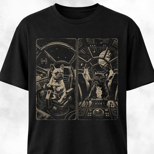 Spaceship Frenchies T-Shirt
