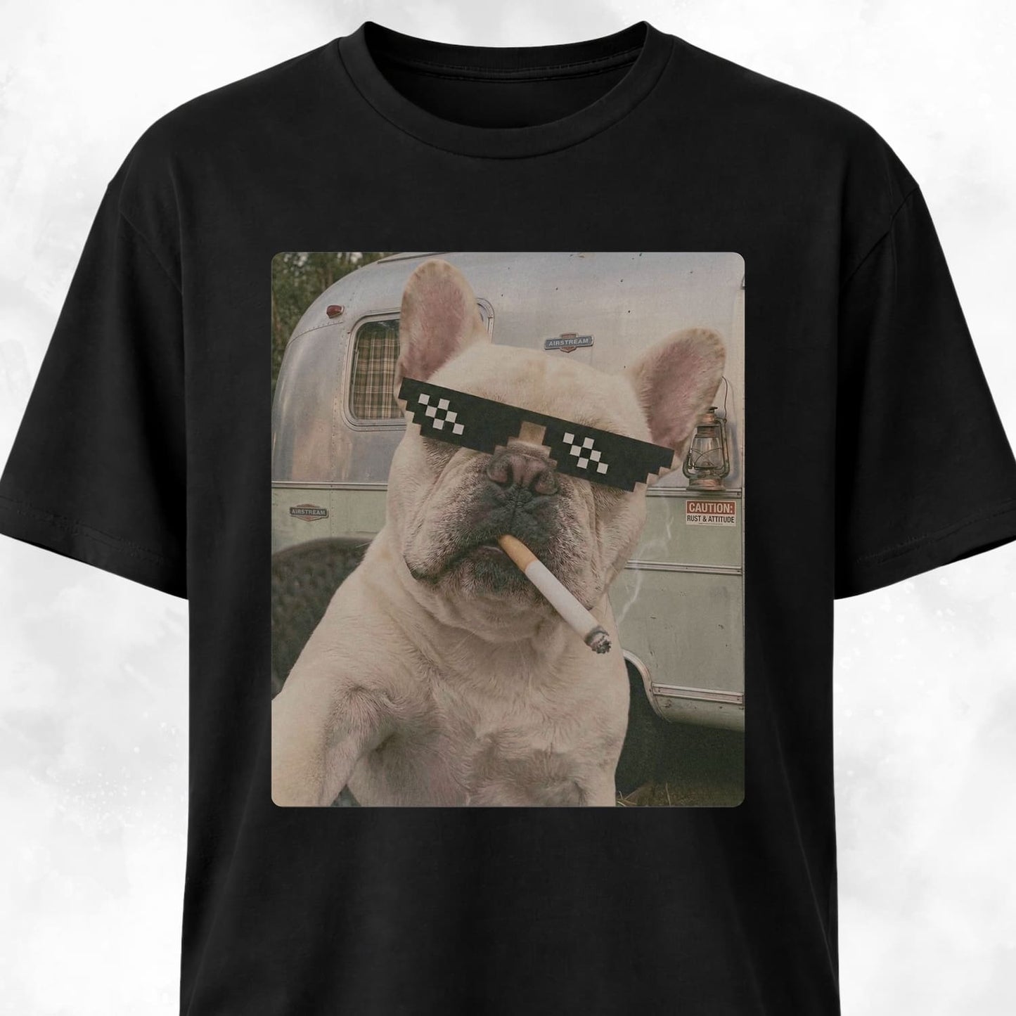 French Bulldog Vintage Selfie T-Shirt