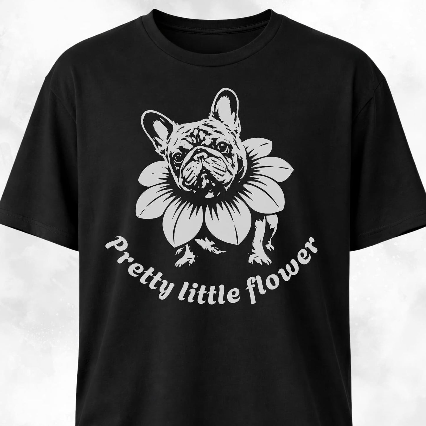 Pretty Little Flower Frenchie T-Shirt
