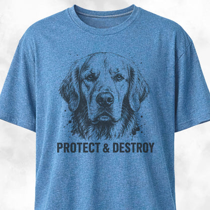 Protect And Destroy Golden Retriever T-Shirt
