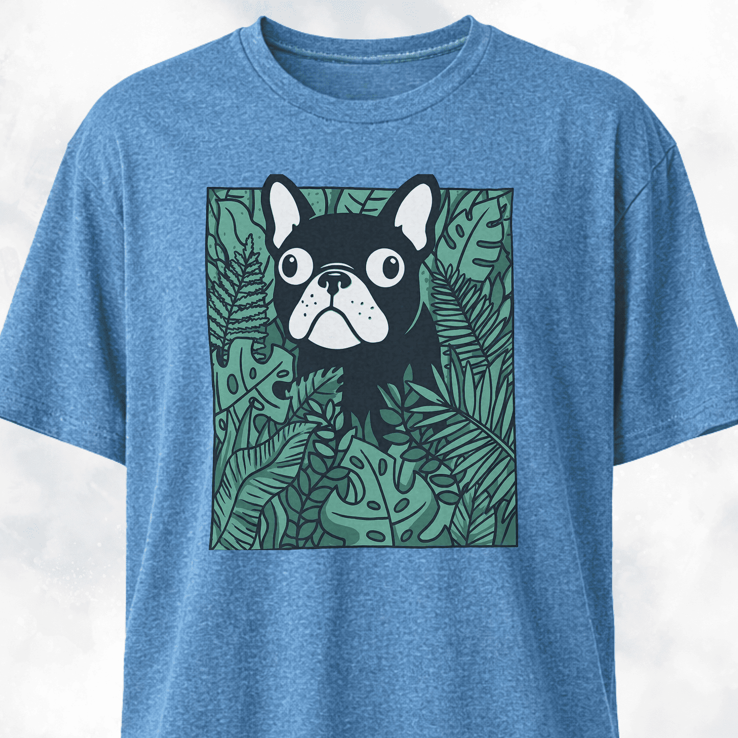 Frenchie In A Green Field T-Shirt