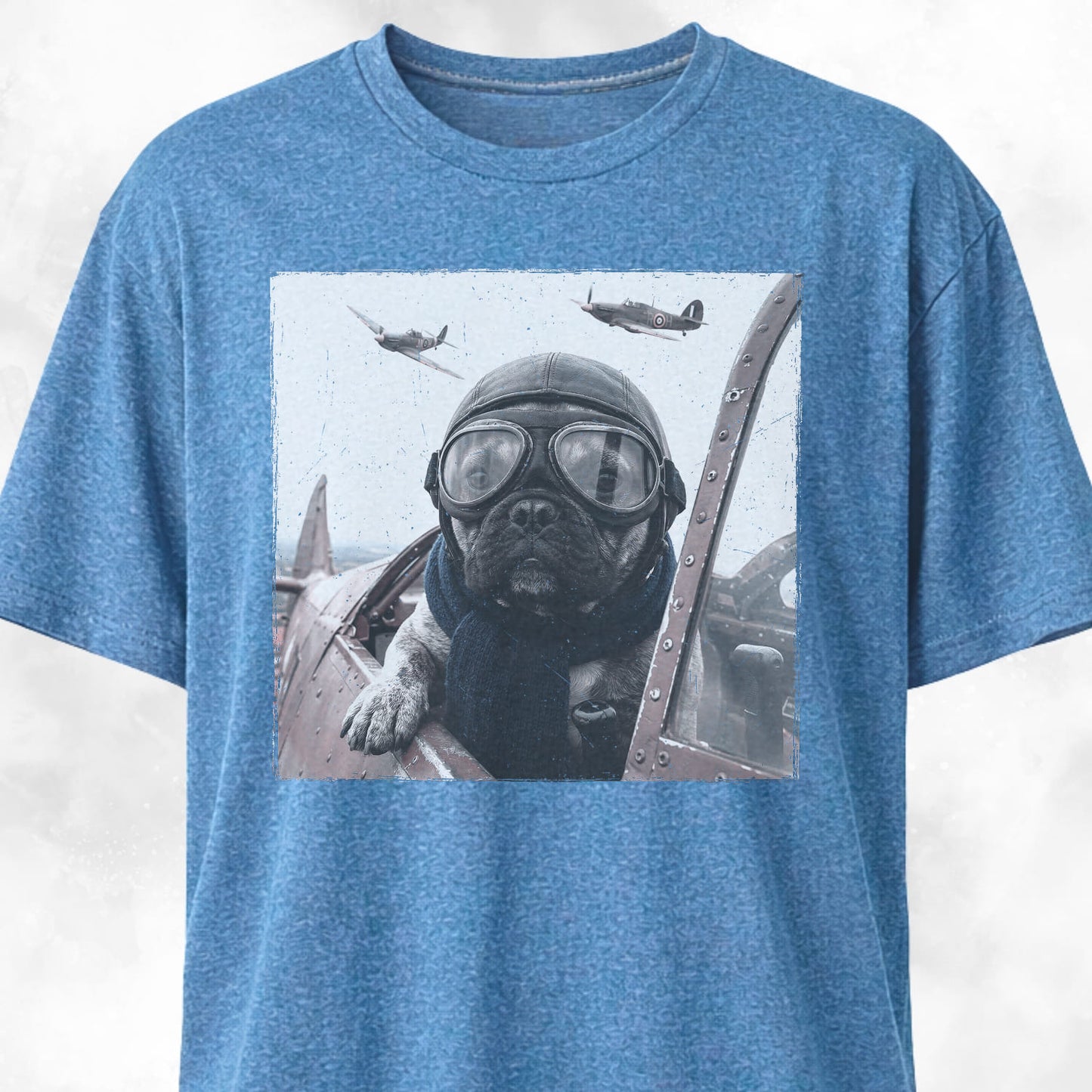 WW2 Frenchie Pilot T-Shirt