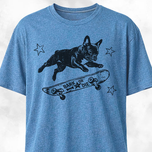 Frenchie On A Skateboard T-Shirt