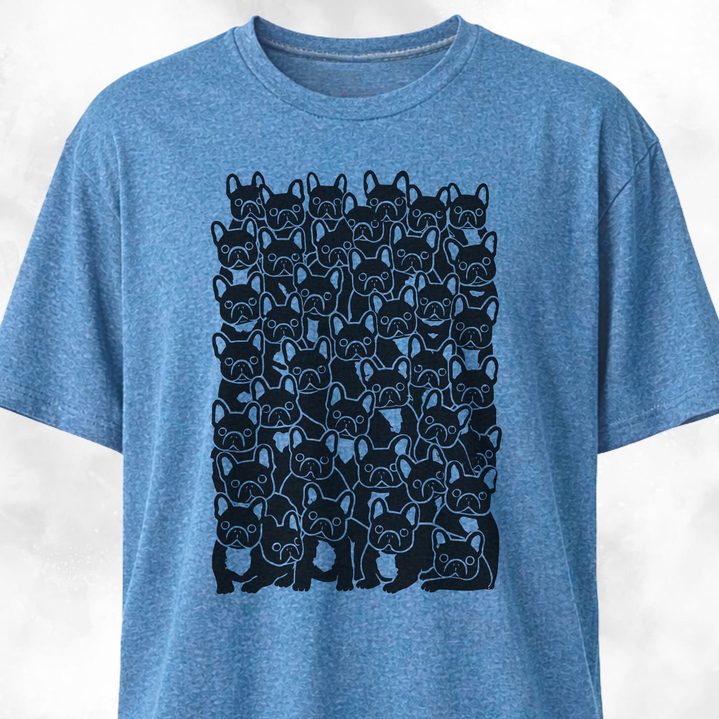 Cute Frenchies Crowd T-Shirt