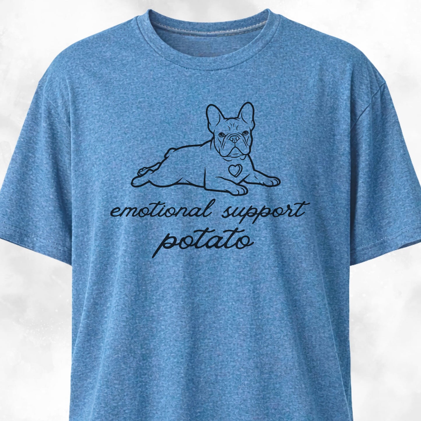 Emotional Support Potato Frenchie T-Shirt