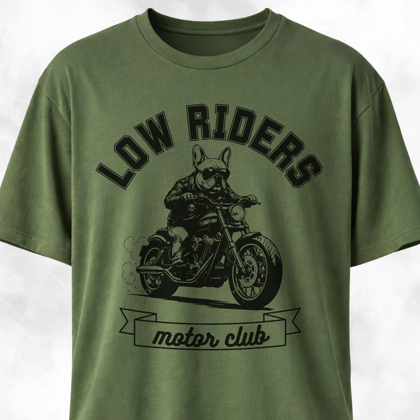 Low Riders Motor Club French Bulldog T-Shirt