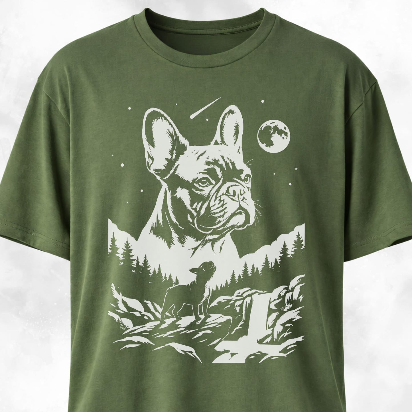 Frenchie Night Collage T-Shirt