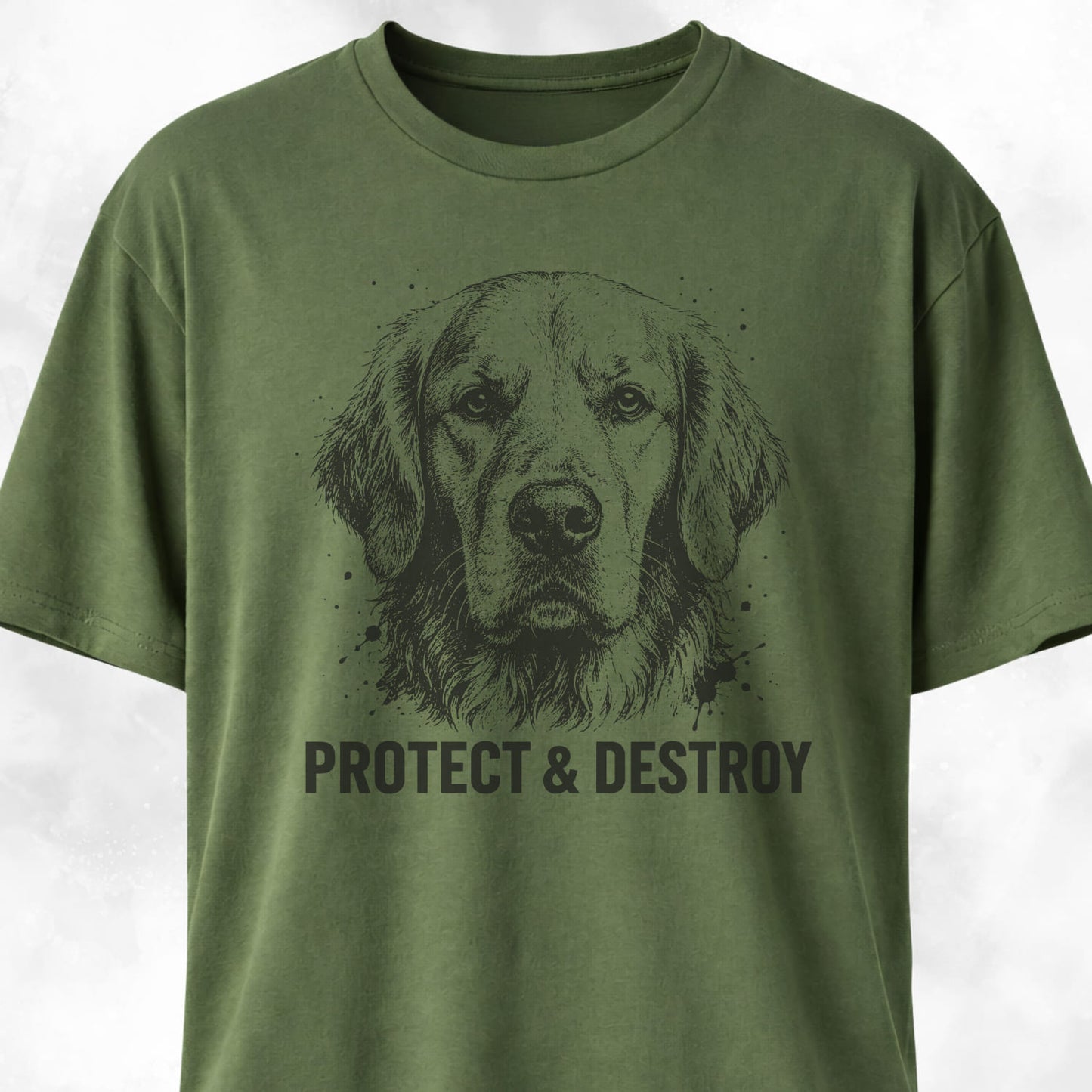 Protect And Destroy Golden Retriever T-Shirt
