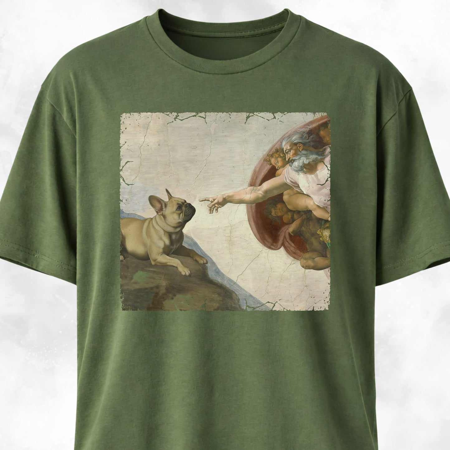 The Creation Of Adam Frenchie Edition T-Shirt