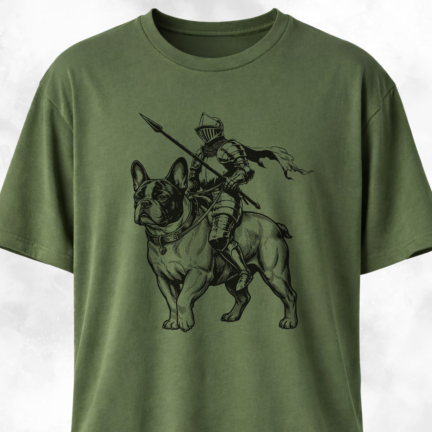 Knight Riding A Frenchie T-Shirt