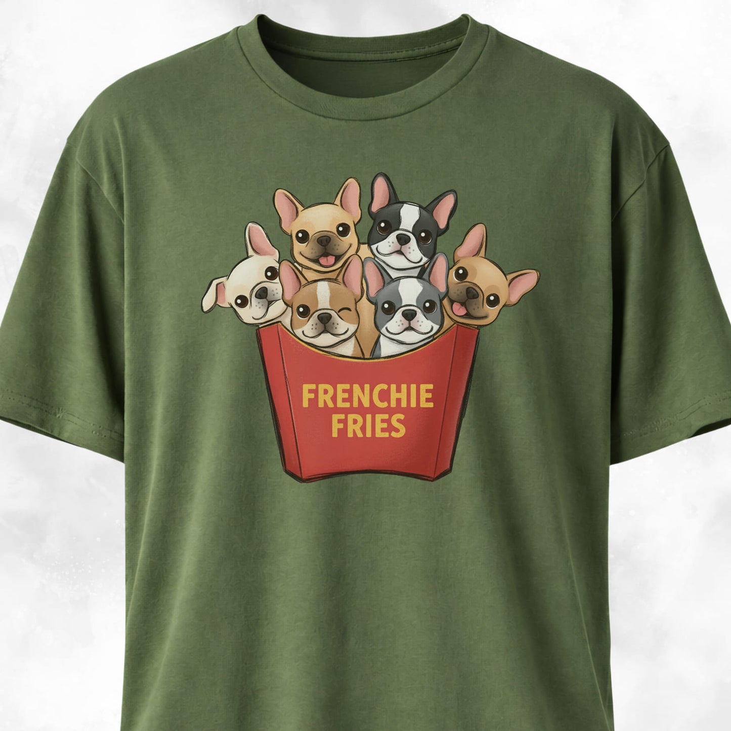 Frenchie Fries Fun T-Shirt