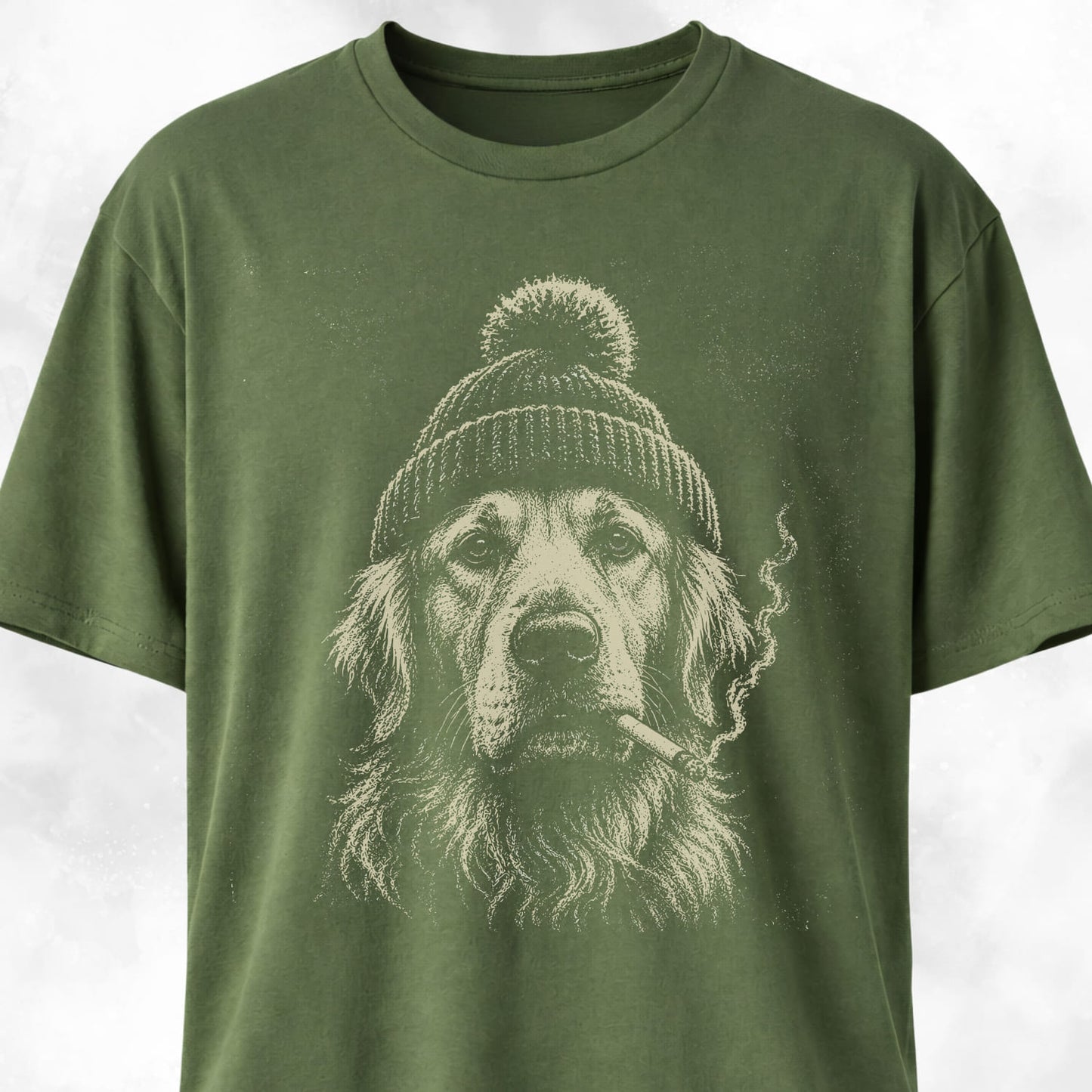 Smoking Goldie With A Beanie T-Shirt
