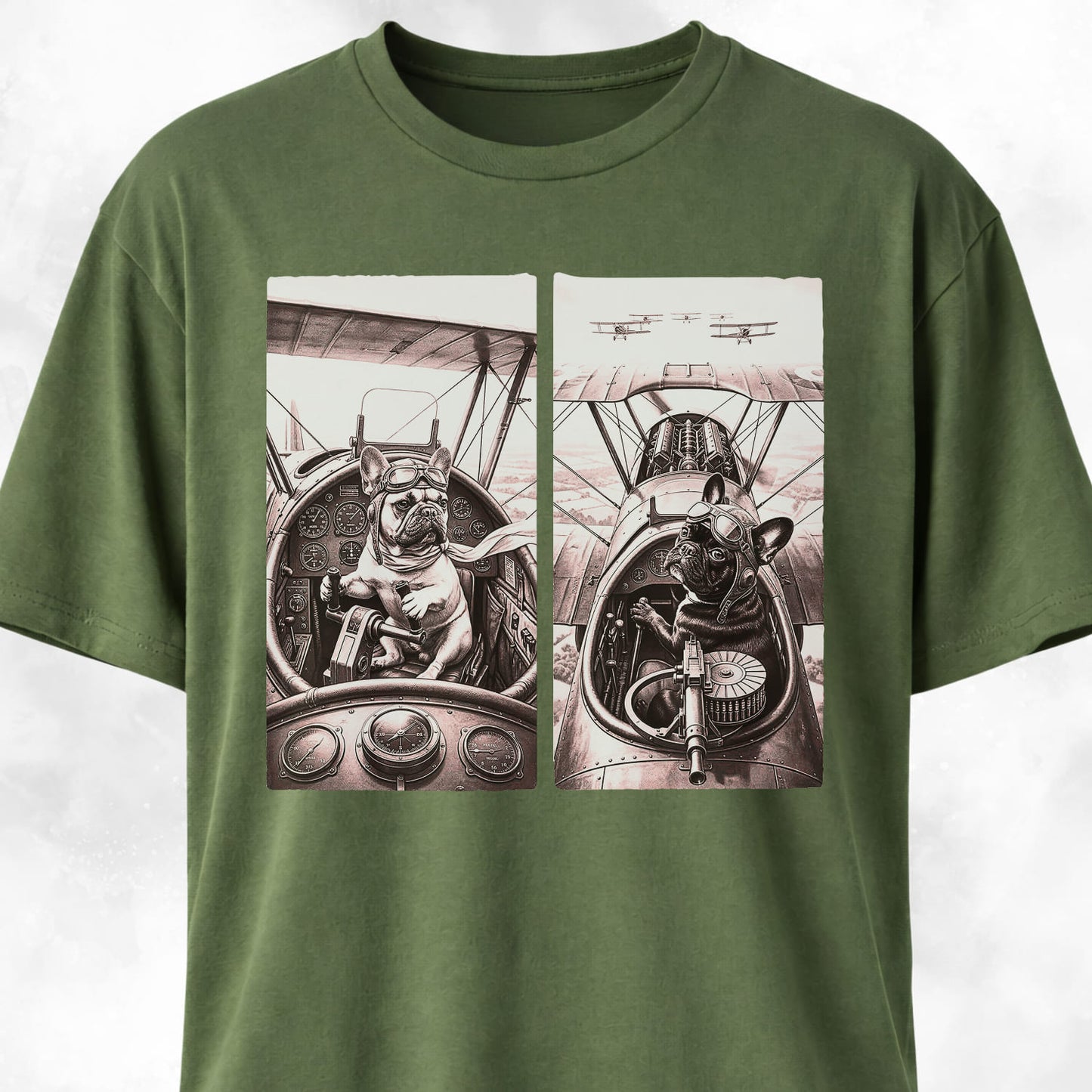 Frenchie WW2 Pilots T-Shirt