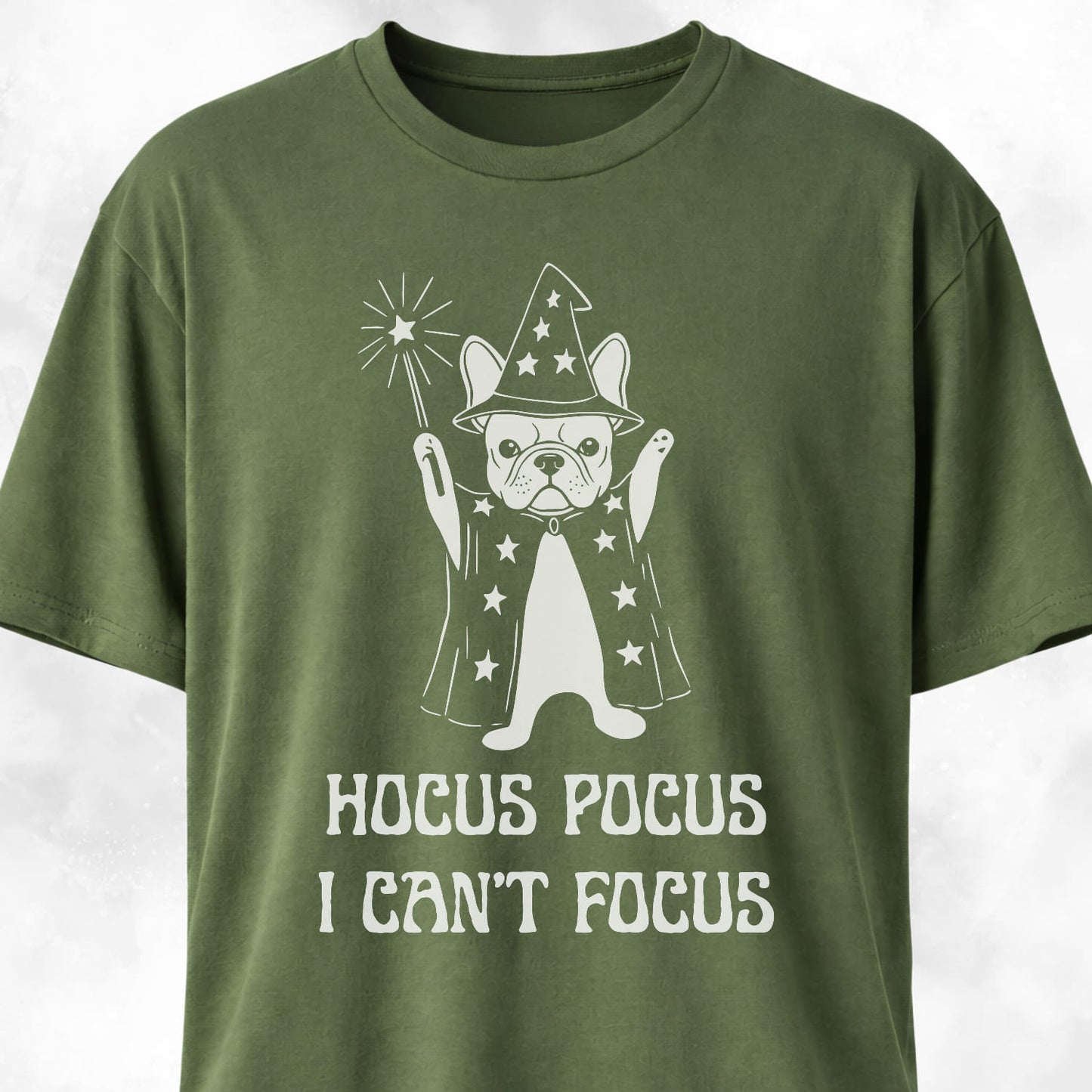 Hocus Pocus French Bulldog Wizard T-Shirt
