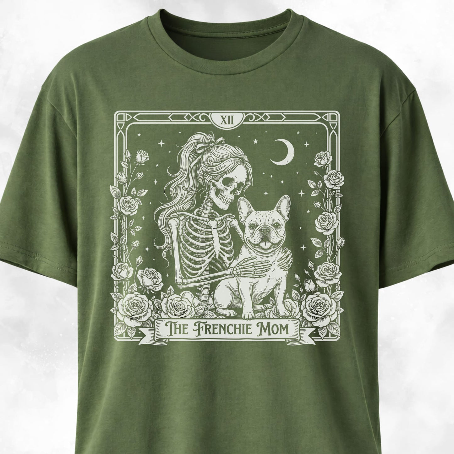 Gothic Frenchie Mom T-Shirt