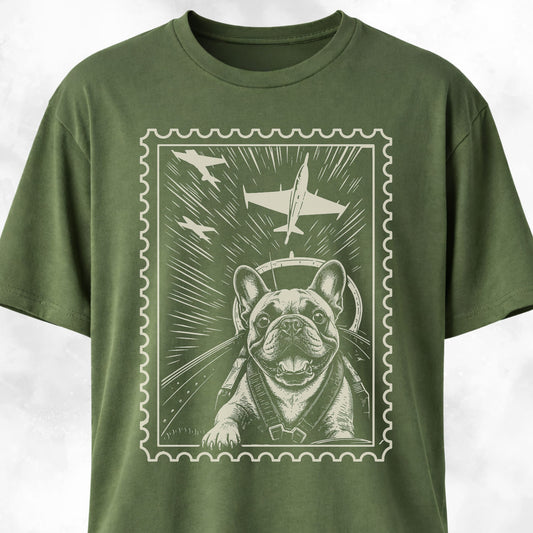 Frenchie Postage Stamp T-Shirt