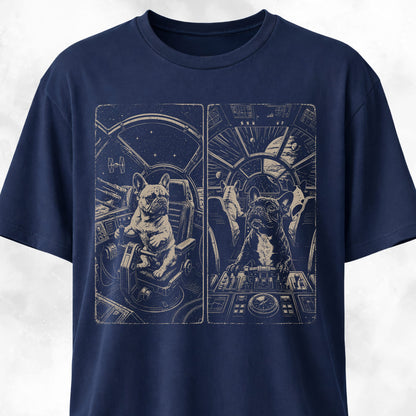 Spaceship Frenchies T-Shirt