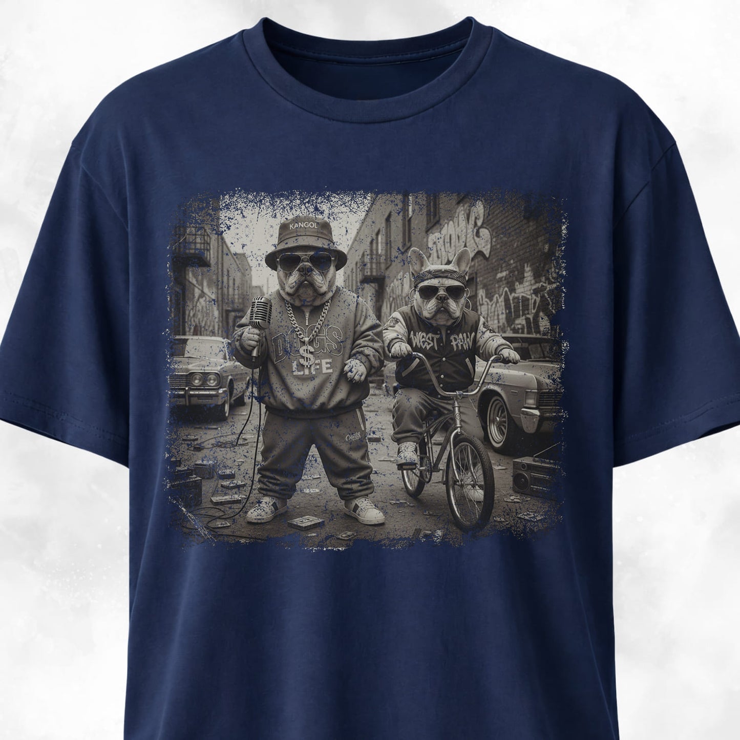 Rapper Frenchies Street Life T-Shirt