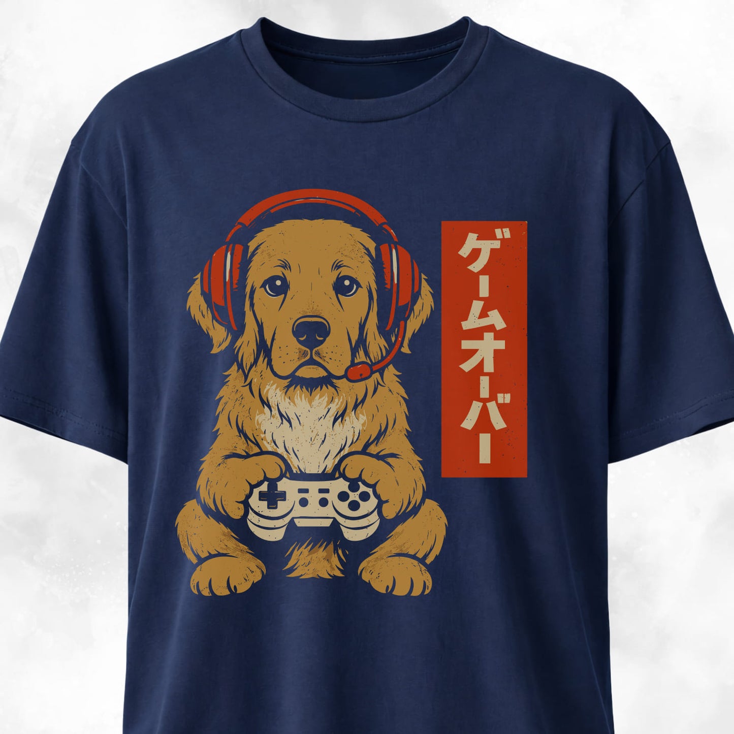 Retro Gamer Golden Retriever T-Shirt