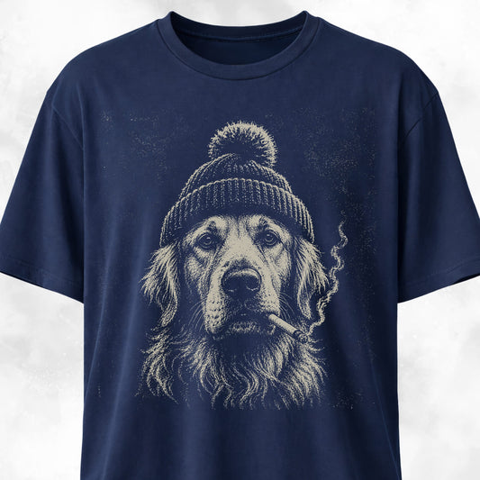 Smoking Goldie With A Beanie T-Shirt