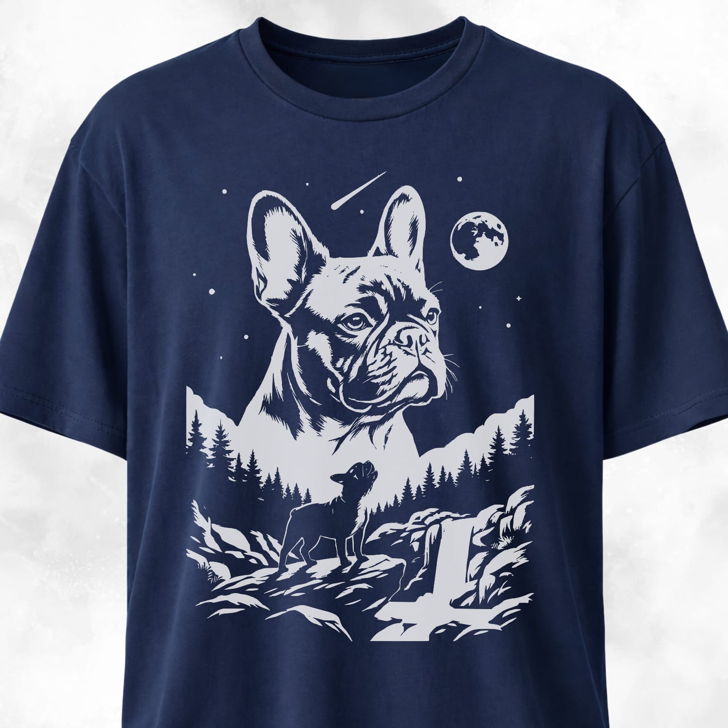 Frenchie Night Collage T-Shirt