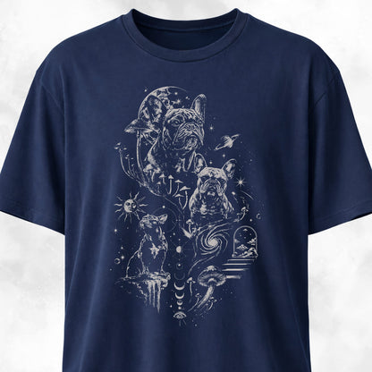 Cosmic Frenchie Hallucinations T-Shirt