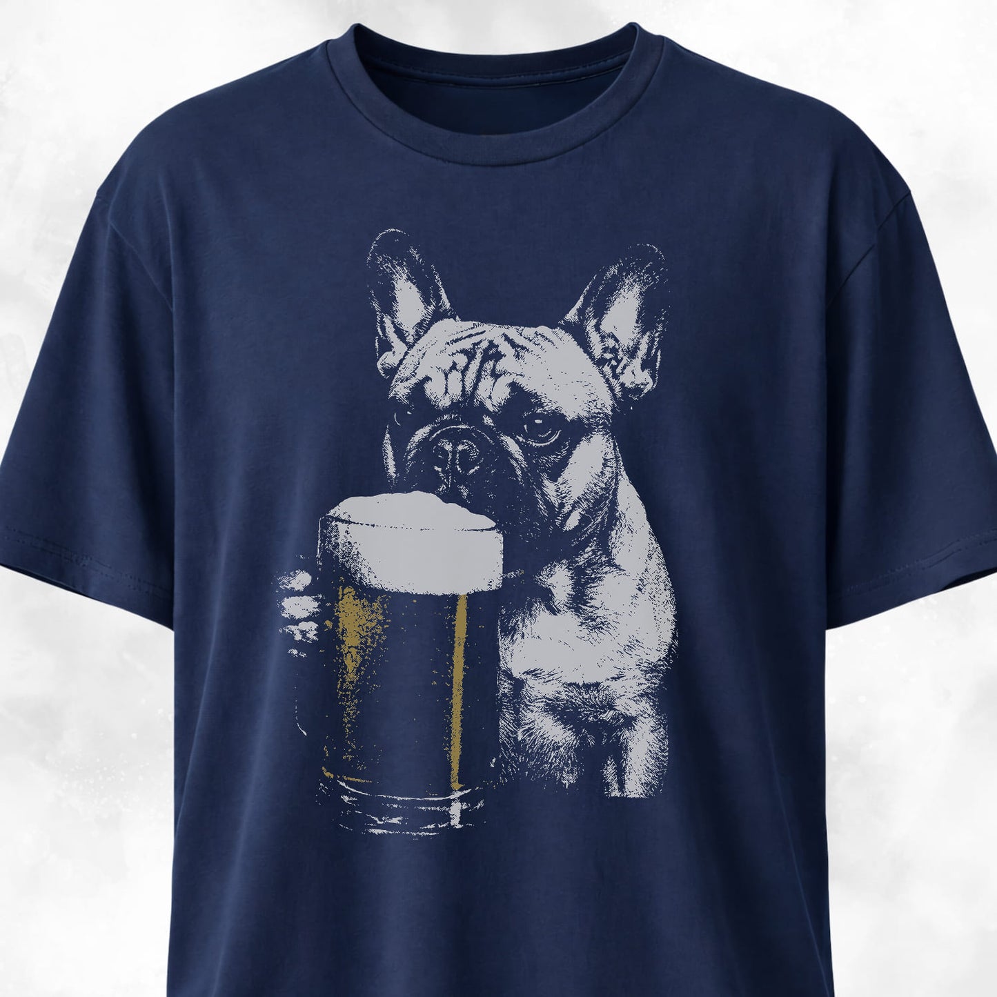French Bulldog Drinking Beer T-Shirt