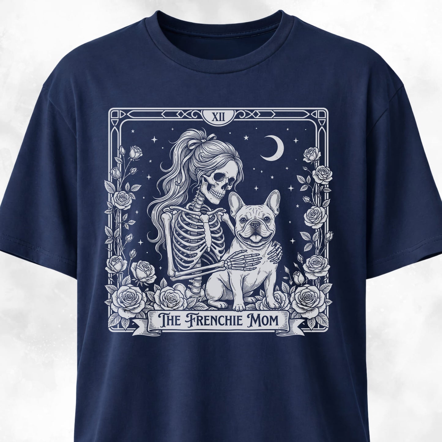 Gothic Frenchie Mom T-Shirt