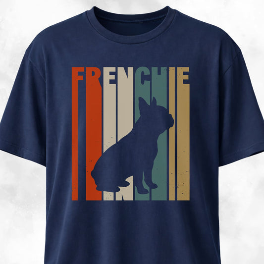 Frenchie Abstract Text T-Shirt