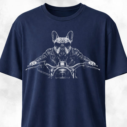Biker Frenchie T-Shirt