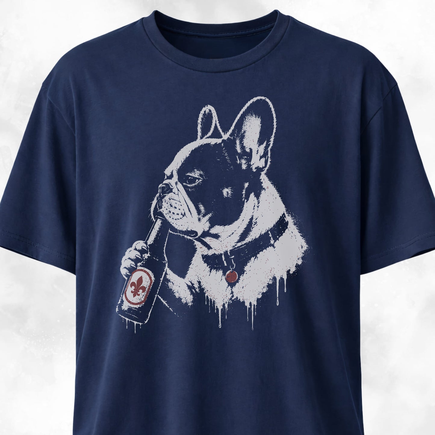 Beer Bottle French Bulldog T-Shirt