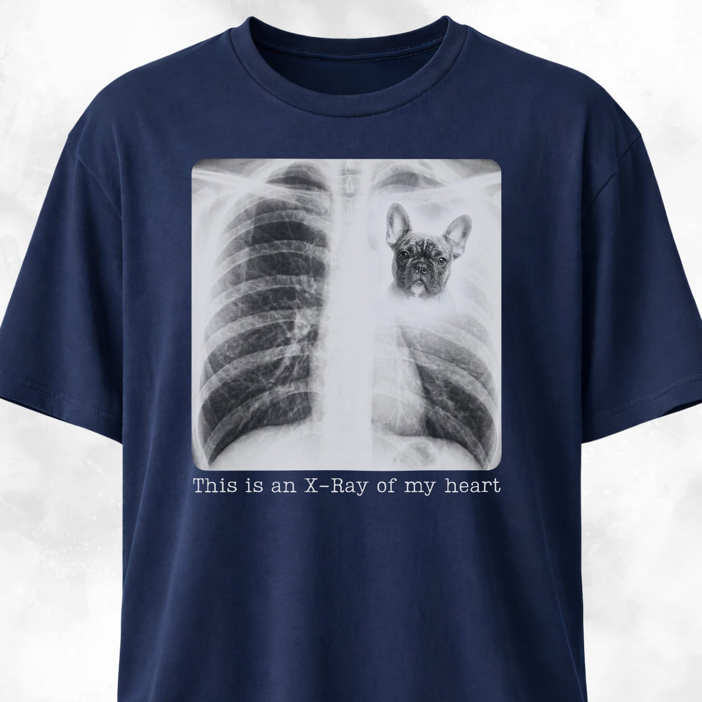 Xray Frenchie Heart T-Shirt