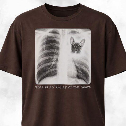 Xray Frenchie Heart T-Shirt