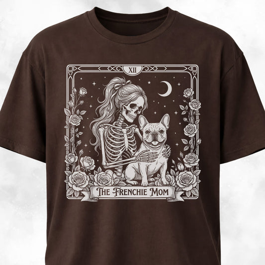 Gothic Frenchie Mom T-Shirt
