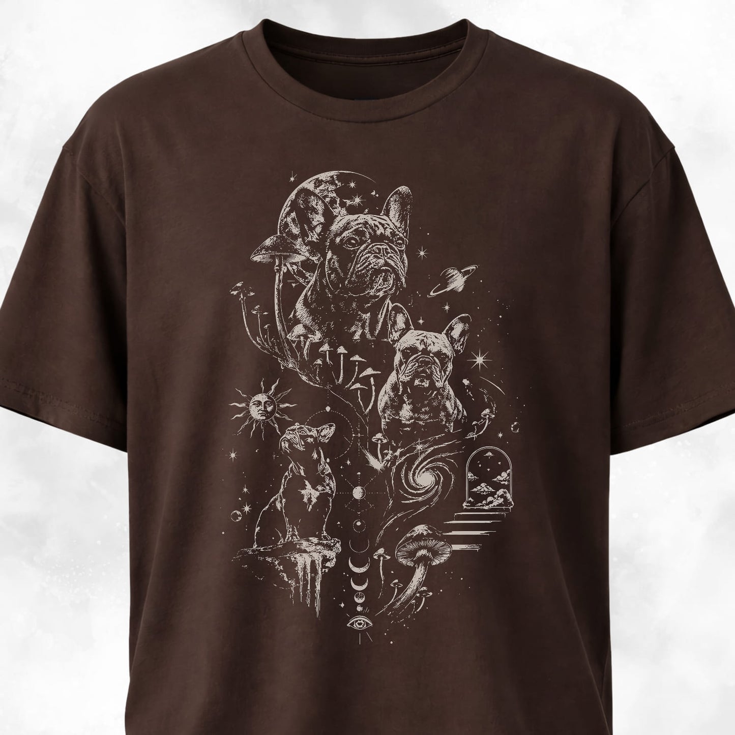Cosmic Frenchie Hallucinations T-Shirt