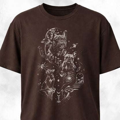 Cosmic Frenchie Hallucinations T-Shirt