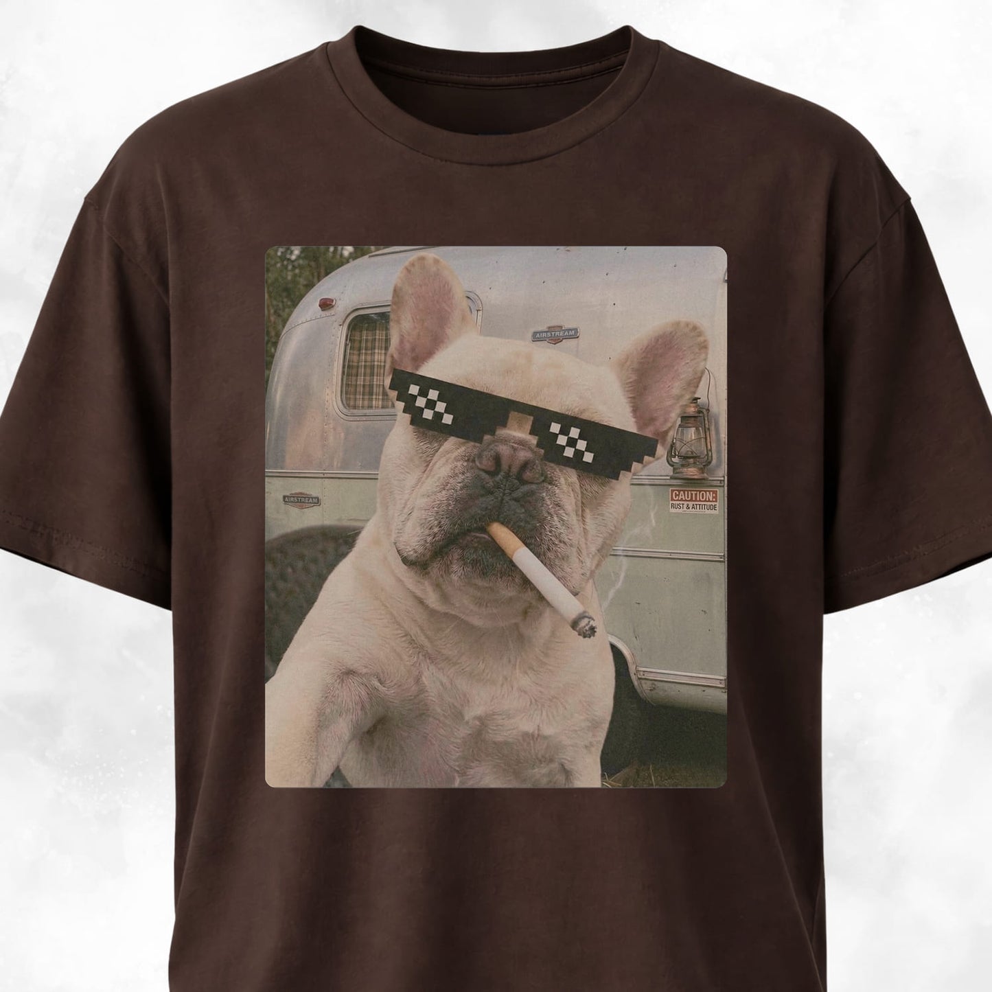 French Bulldog Vintage Selfie T-Shirt