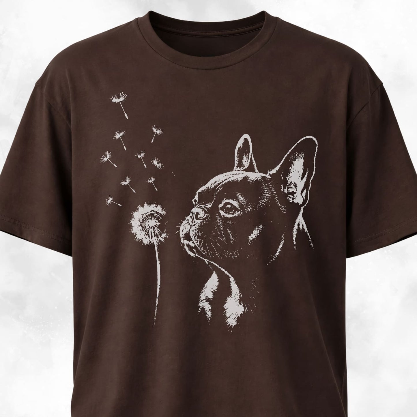 Frenchie Blowing Dandelion T-Shirt