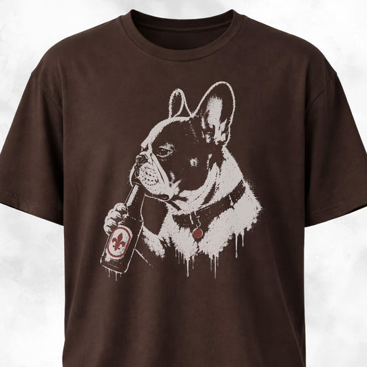 Beer Bottle French Bulldog T-Shirt