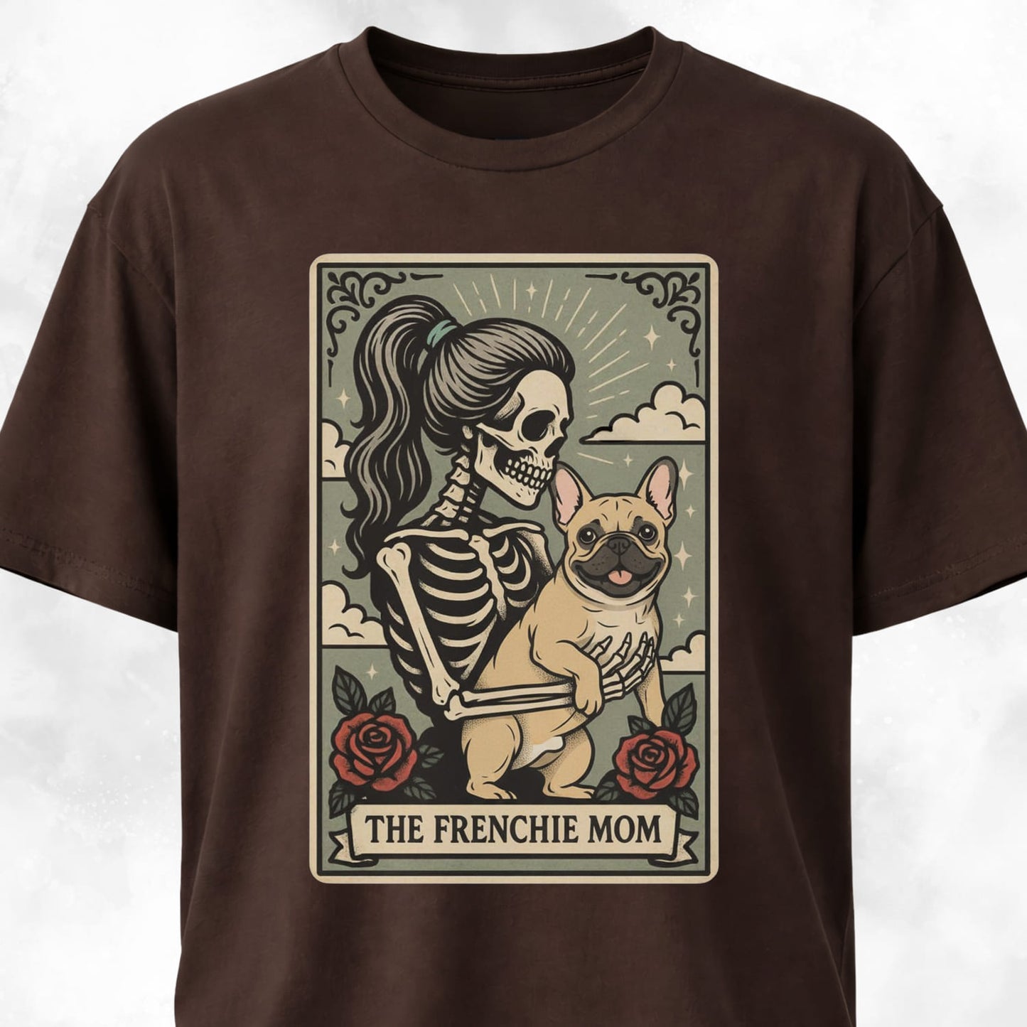 The Frenchie Mom Tarot Card T-Shirt
