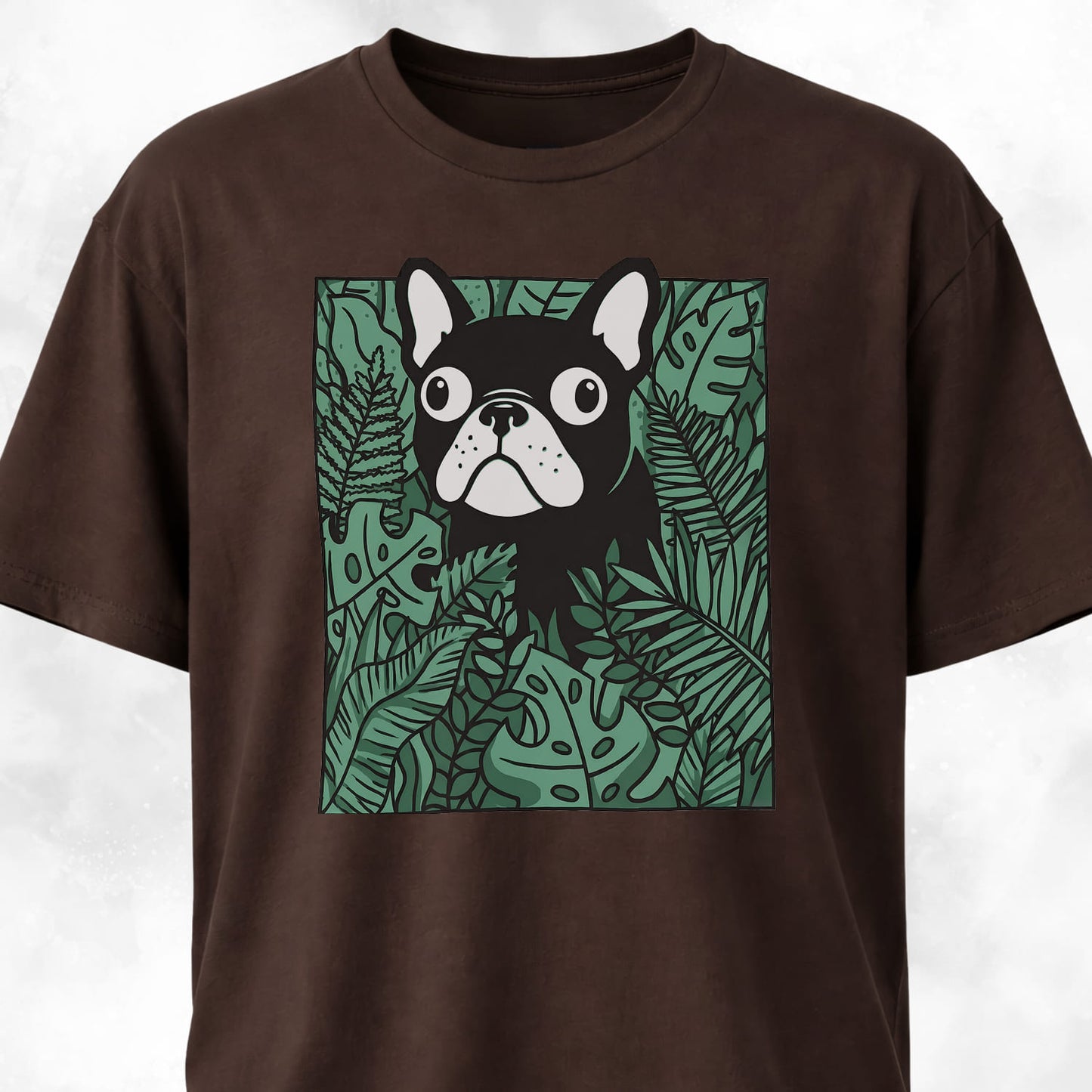 Frenchie In A Green Field T-Shirt