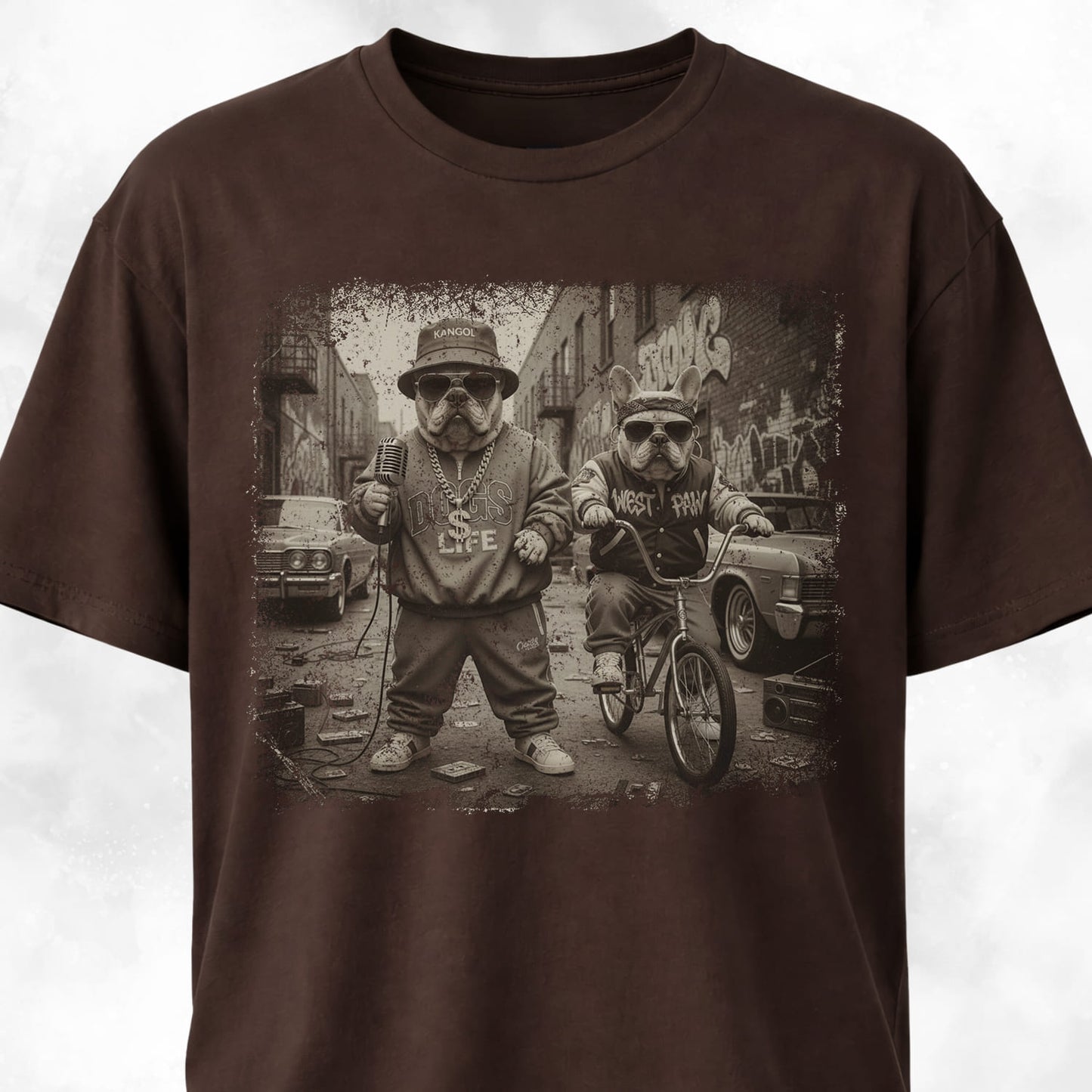 Rapper Frenchies Street Life T-Shirt