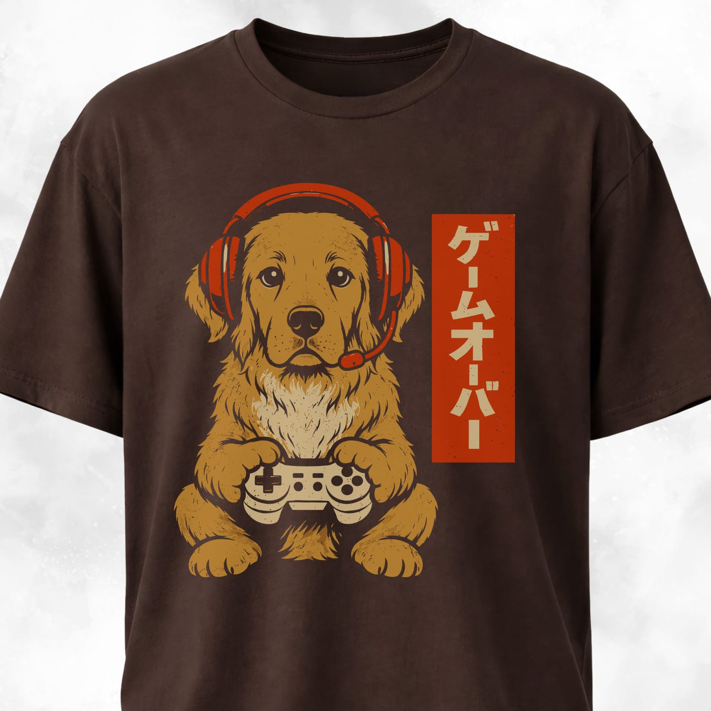Retro Gamer Golden Retriever T-Shirt