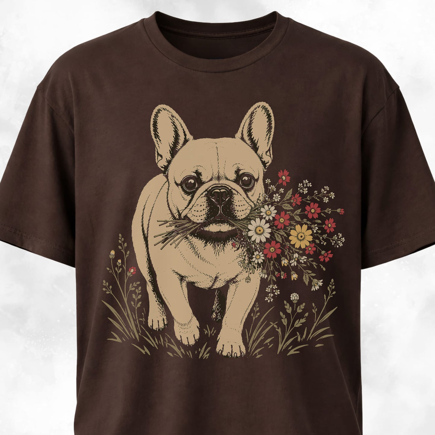 Wildflower Frenchie T-Shirt