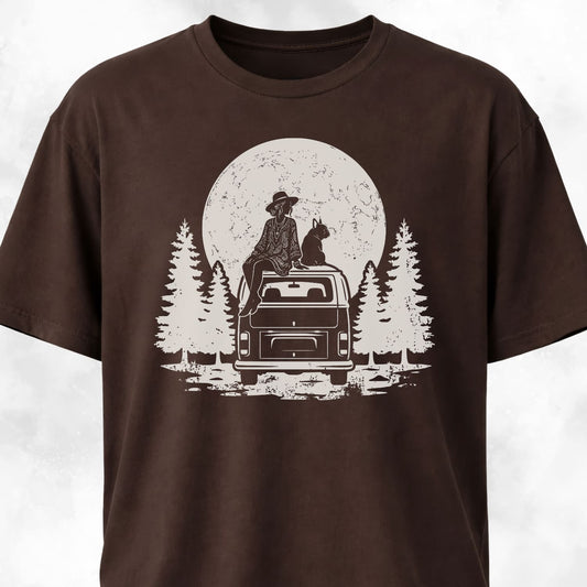 Van Life With A Frenchie T-Shirt