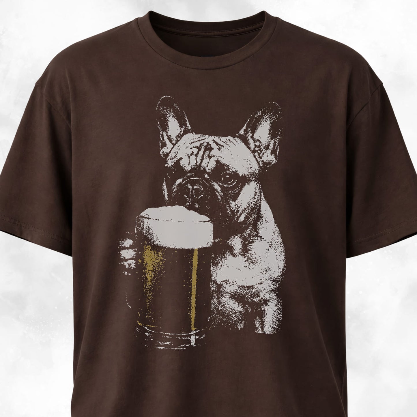 French Bulldog Drinking Beer T-Shirt