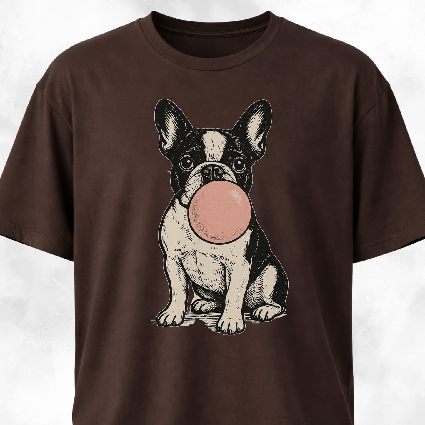 Frenchie Blowing Bubblegum T-Shirt