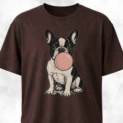 Frenchie Blowing Bubblegum T-Shirt