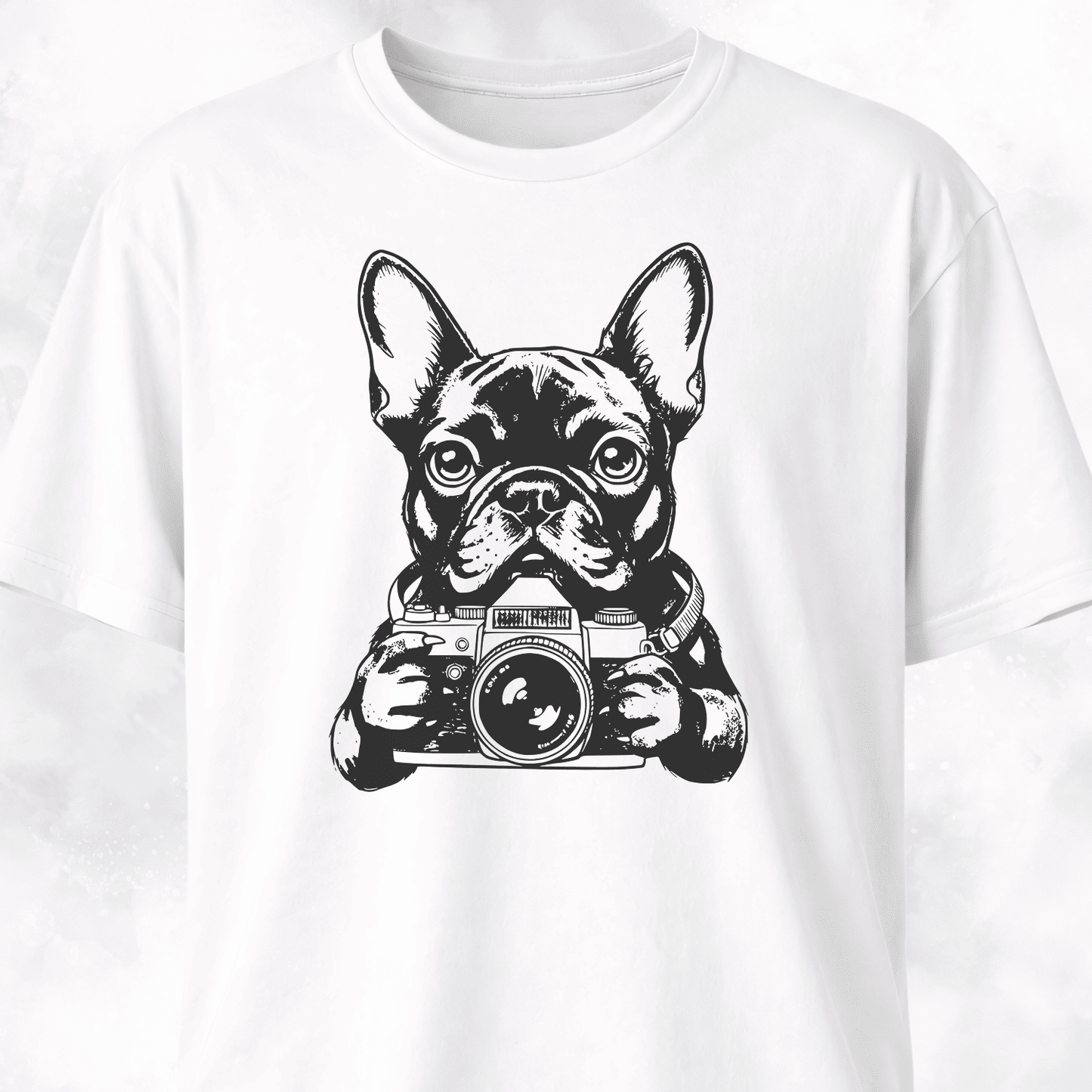 Tourist Frenchie With A Camera T-Shirt