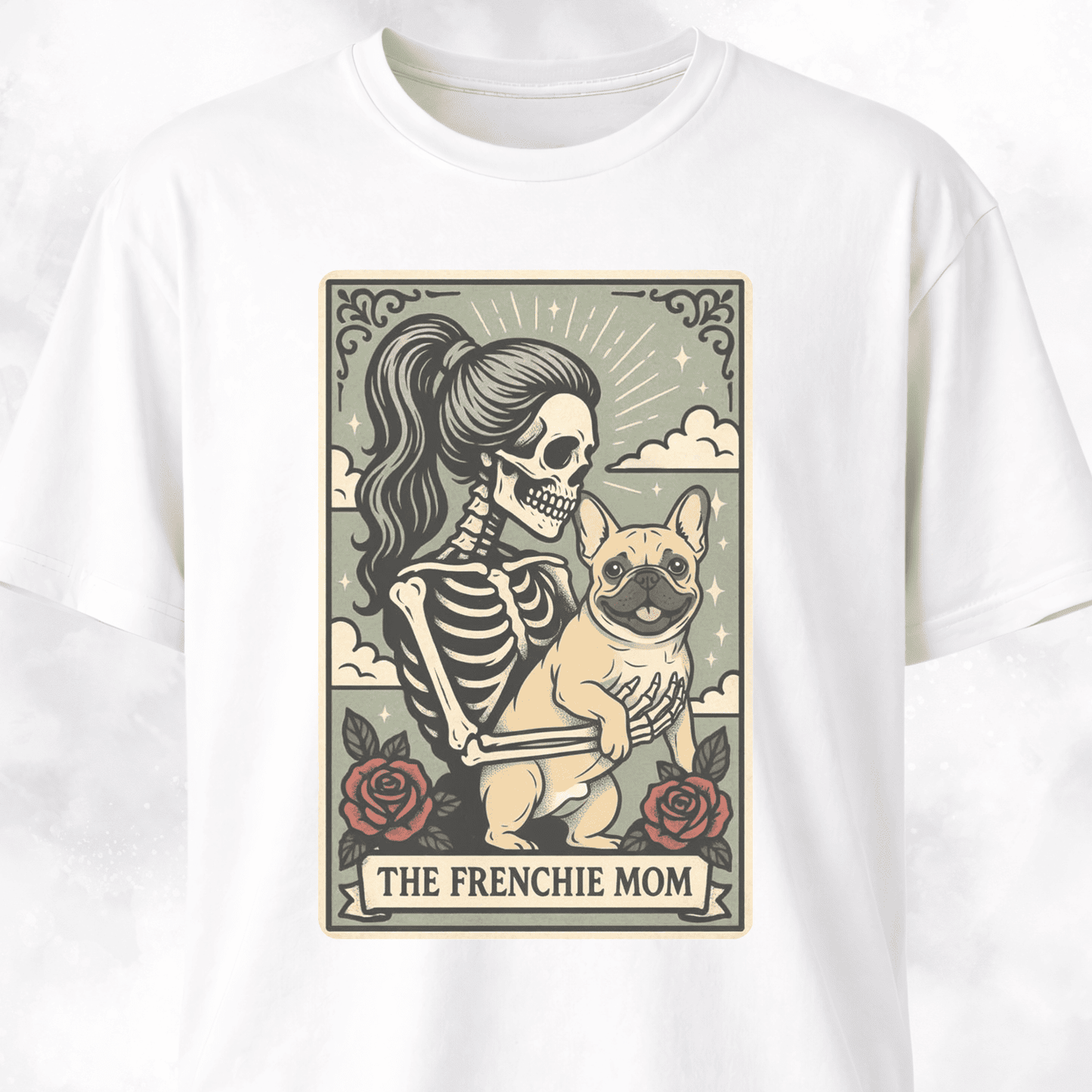 The Frenchie Mom Tarot Card T-Shirt